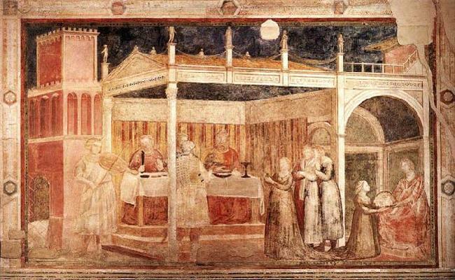 GIOTTO di Bondone Feast of Herod France oil painting art